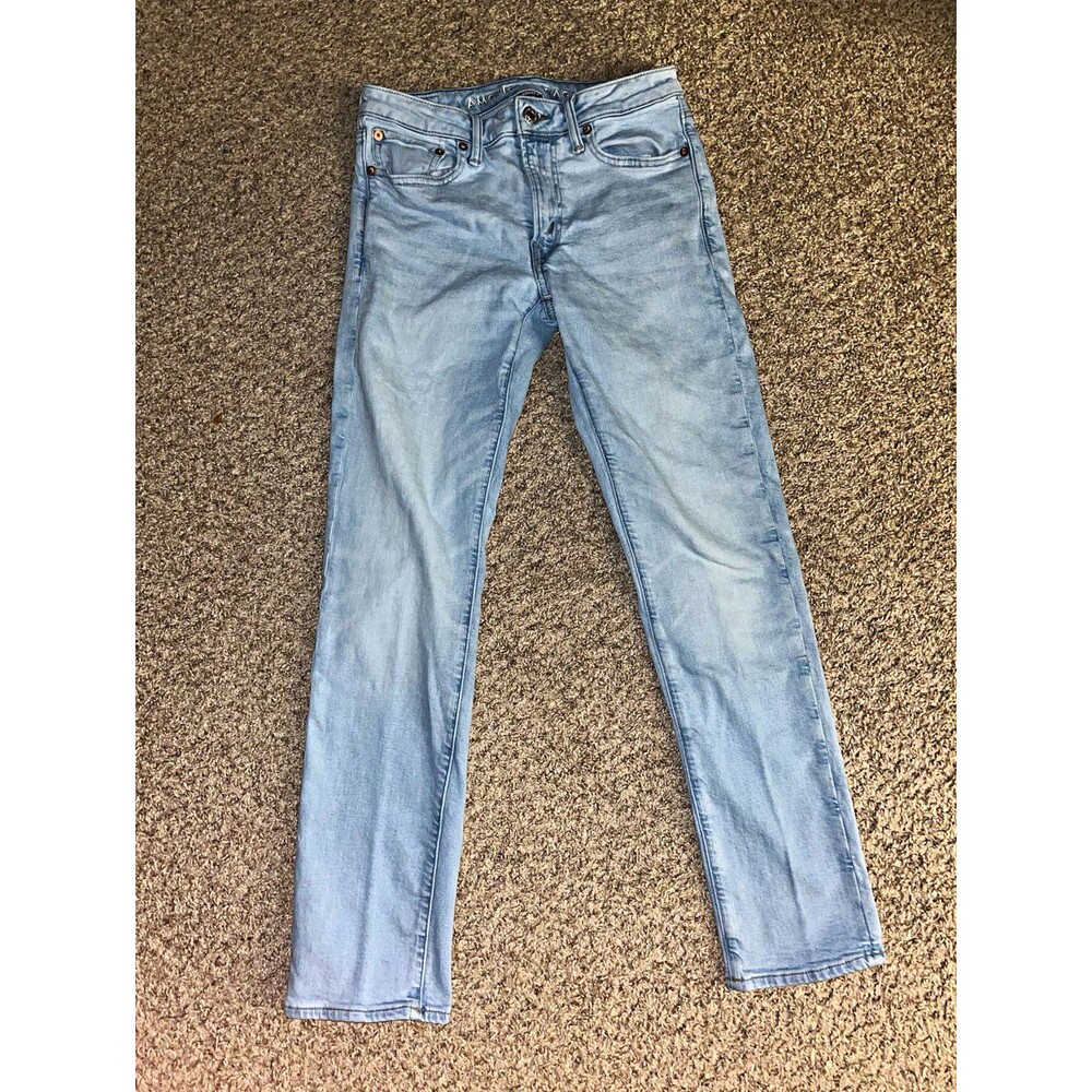American Eagle Outfitters Airflex+ Slim Straight Light Blue Jeans 29x32